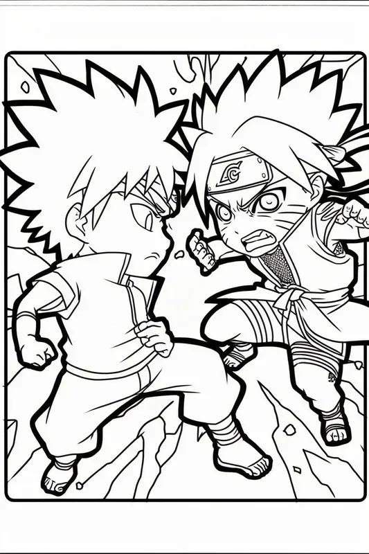 Cute Anime Coloring Pages