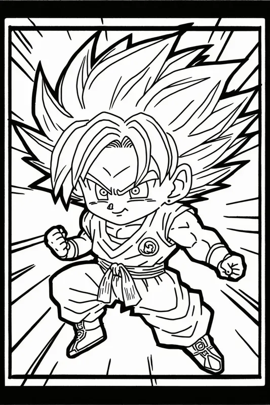 Cute Anime Coloring Pages