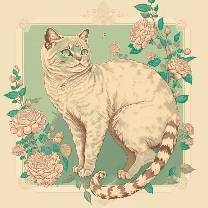 Floral Cats Portraits