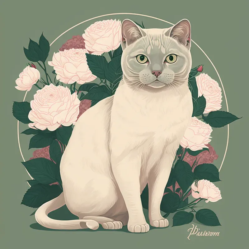 Floral Cats Portraits