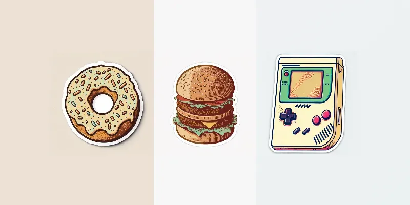 Vintage Art Sticker Designs generated by undefined