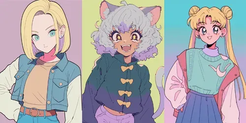 Kawaii Anime Posters generated by midjourney