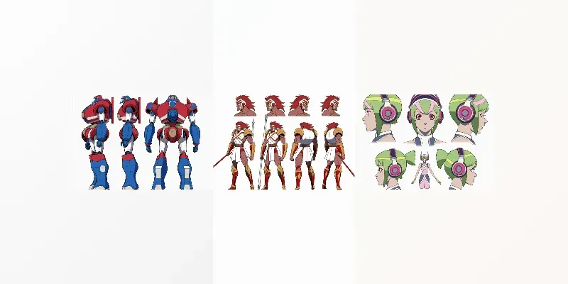 Classic Anime Character Designs generated by undefined