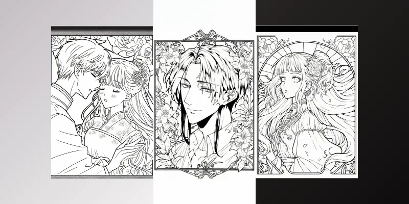 Anime Coloring Books generated by undefined