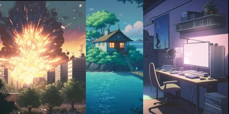 Japanese Anime Backgrounds generated by undefined