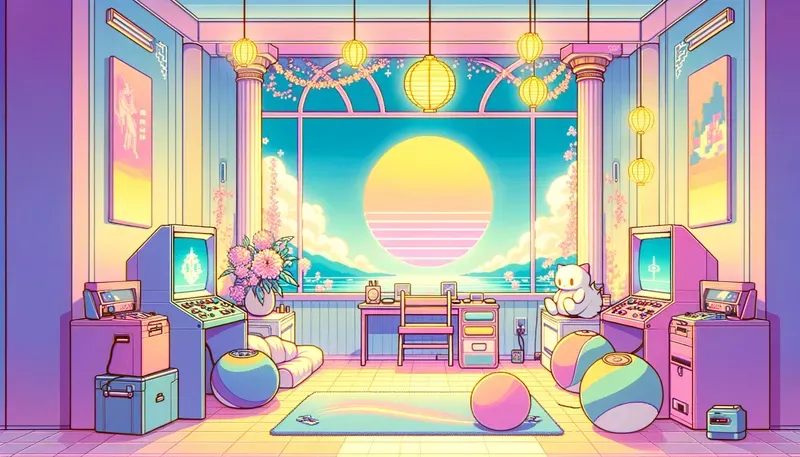 80s Retro Anime Backgrounds