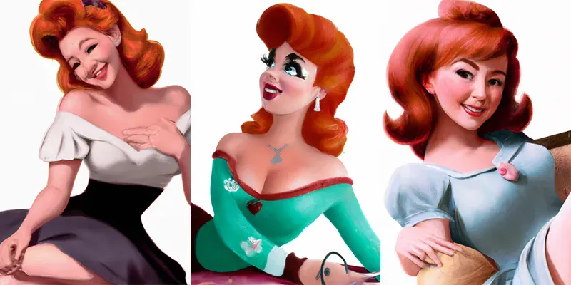 50s Era Pin-up Art generated by undefined