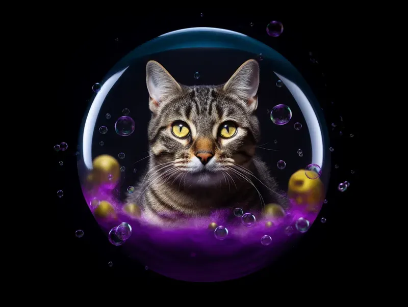 Animals Into The Water Bubbles