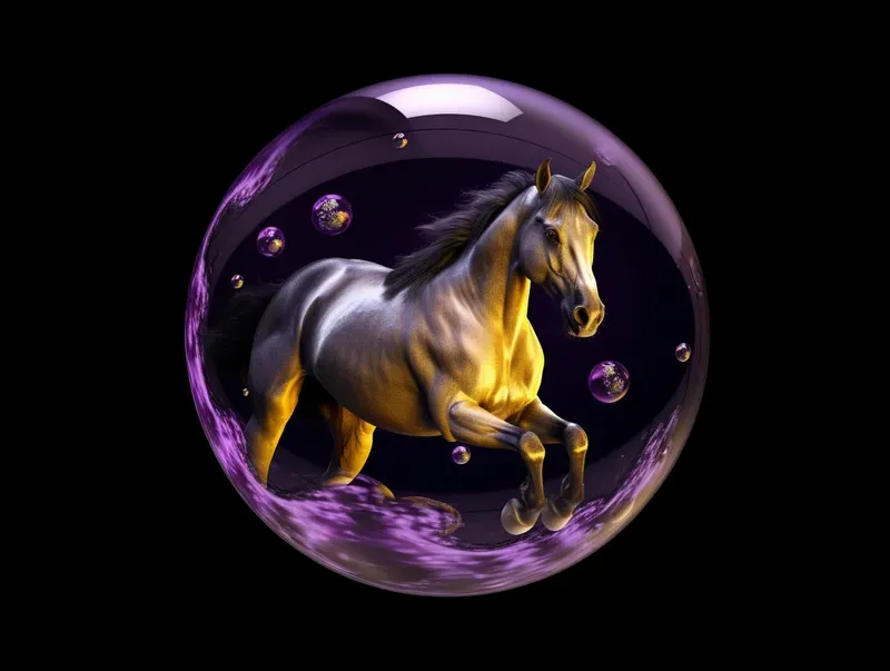 Animals Into The Water Bubbles