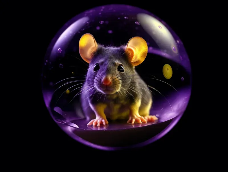 Animals Into The Water Bubbles