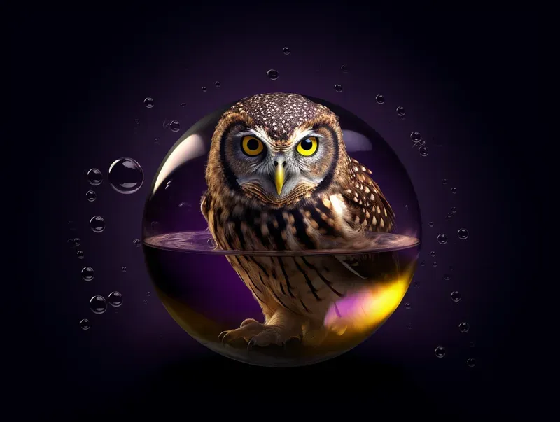 Animals Into The Water Bubbles