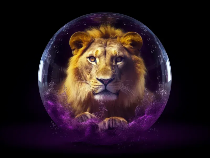 Animals Into The Water Bubbles