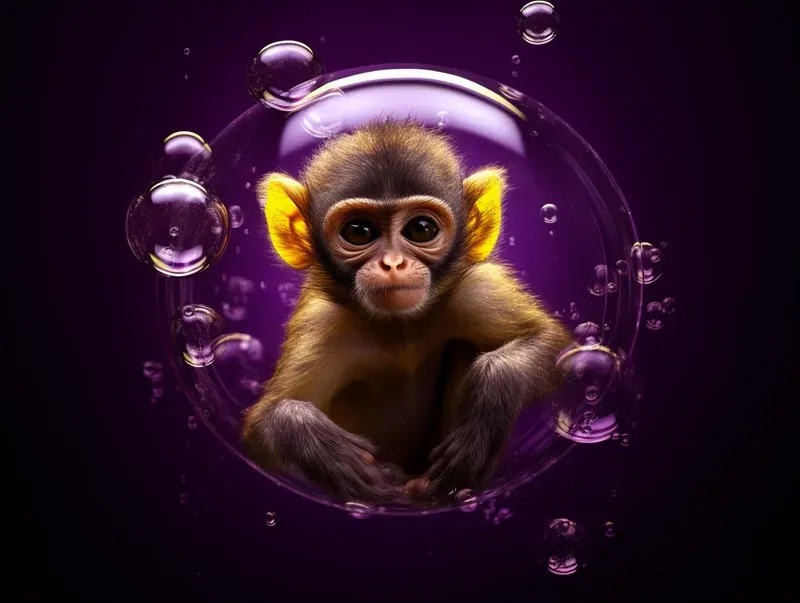 Animals Into The Water Bubbles