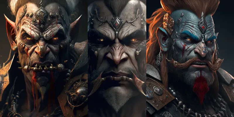 Orc Character Ideas generated by undefined
