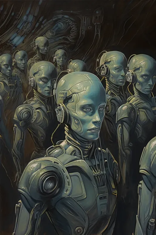 Van Gogh-inspired Scifi Paintings