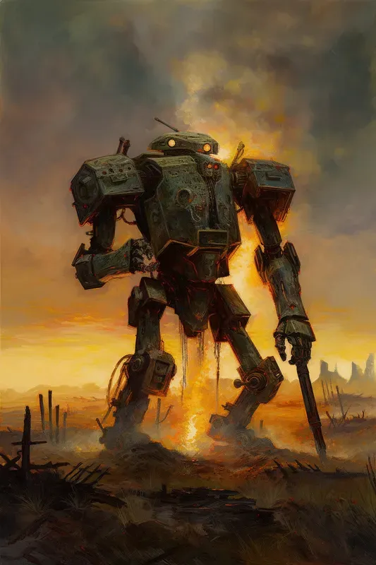 Van Gogh-inspired Scifi Paintings