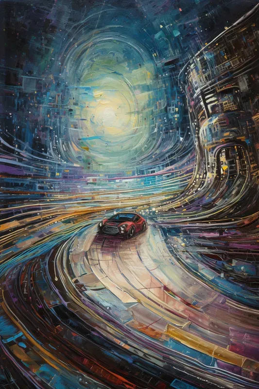 Van Gogh-inspired Scifi Paintings