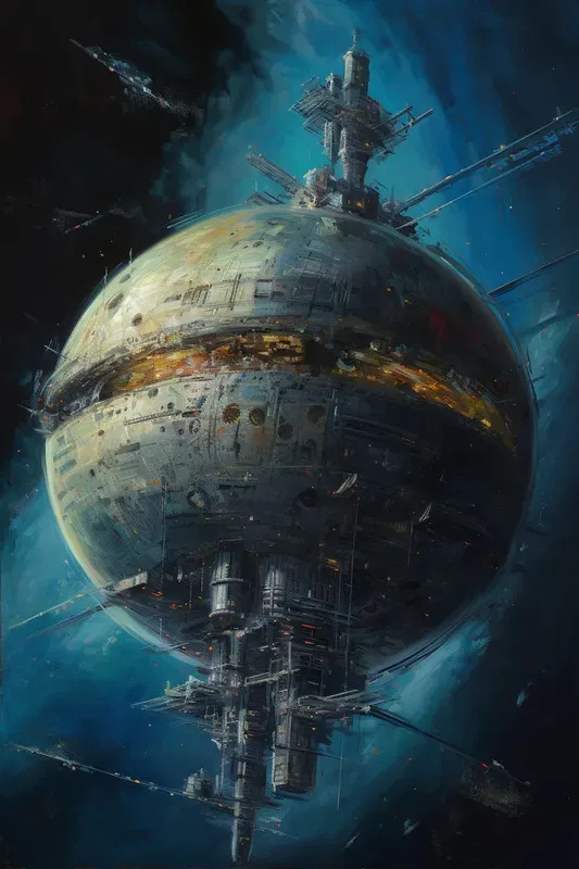 Van Gogh-inspired Scifi Paintings