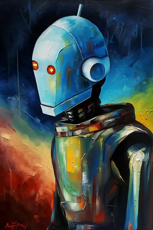 Van Gogh-inspired Scifi Paintings