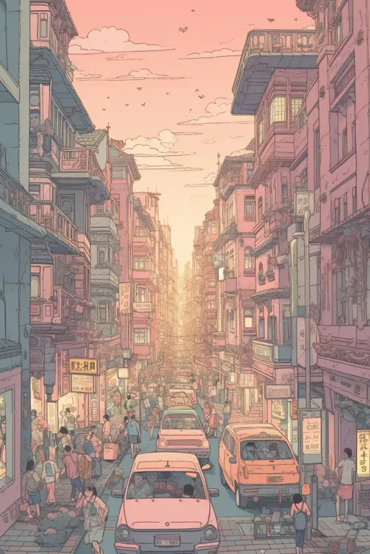 Pink Anime Scenes