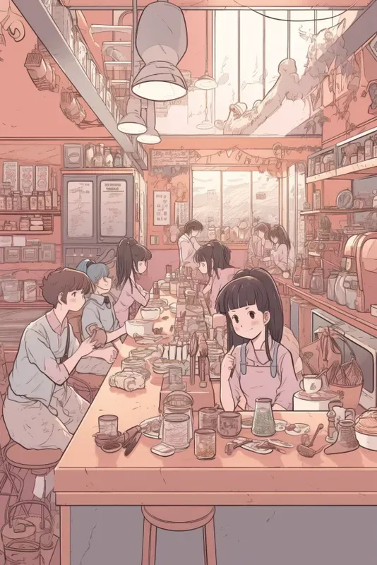 Pink Anime Scenes