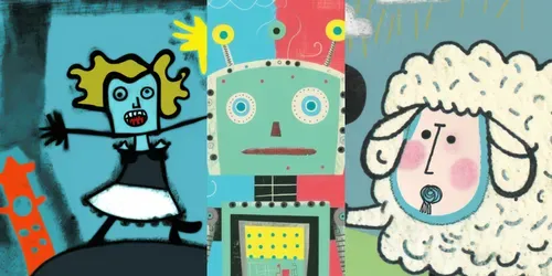 Doodle Kids Pastel Fun generated by midjourney
