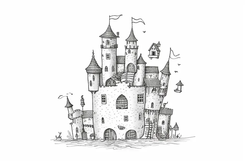 Children Detailed Sketches