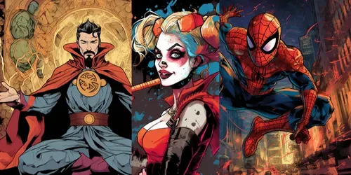 Dynamic Heroics generated by midjourney