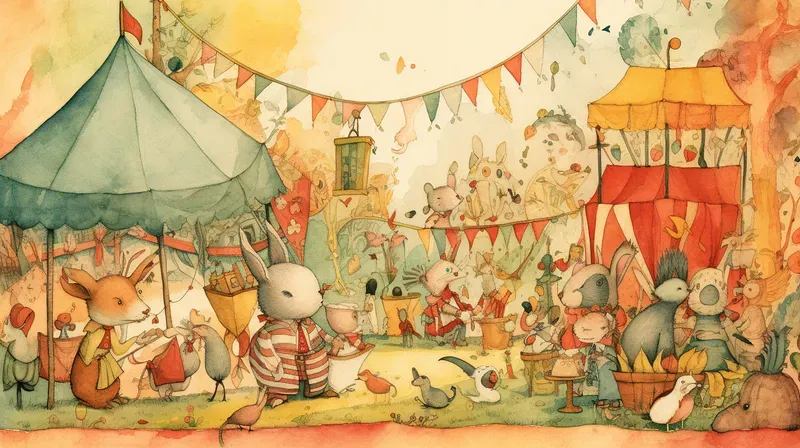 Children Illustrations Woodland Gatherings