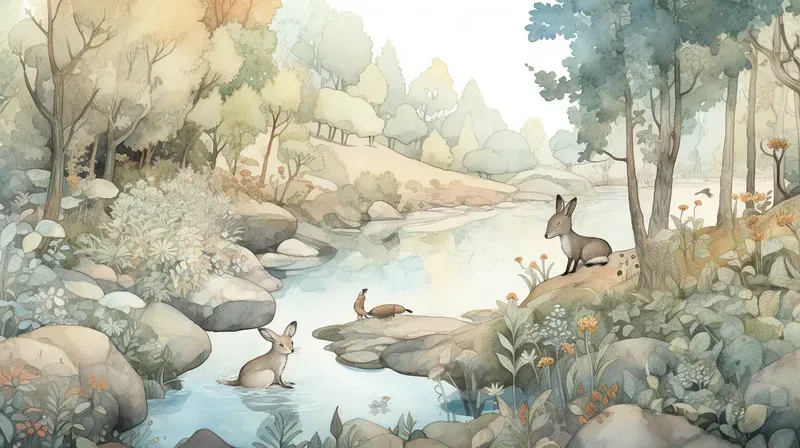 Children Illustrations Woodland Gatherings