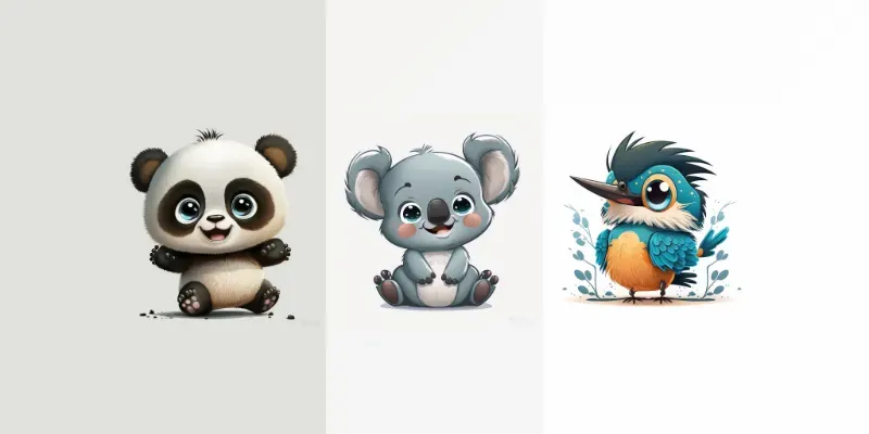 Happy Animal Cartoons generated by undefined