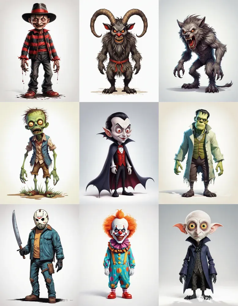 Cute Horror Characters