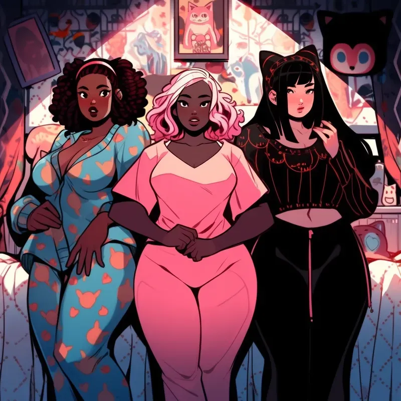 Stylized Beautiful Comic Girls