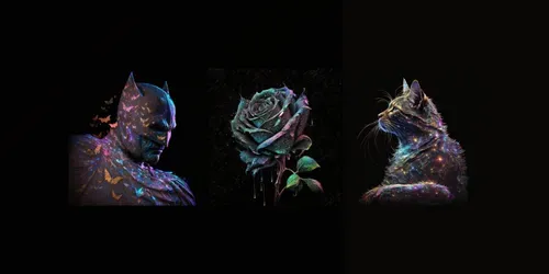 Ethereal Neon Particles generated by midjourney