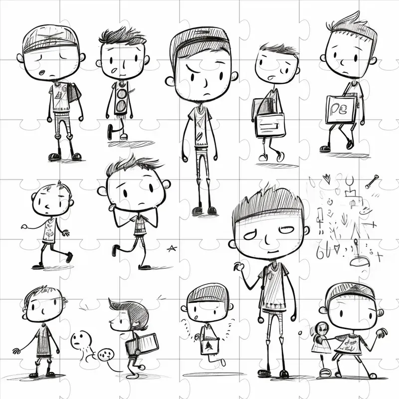 Diary Of Wimpy Kid Books Illustration