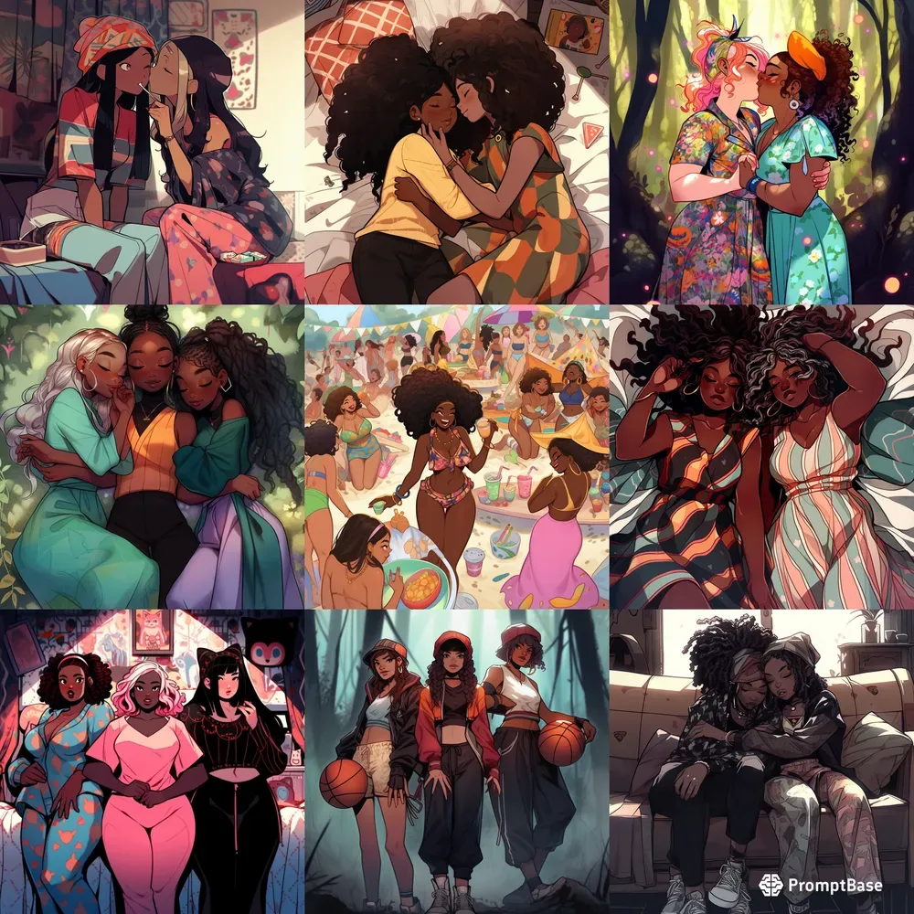 Stylized Beautiful Comic Girls