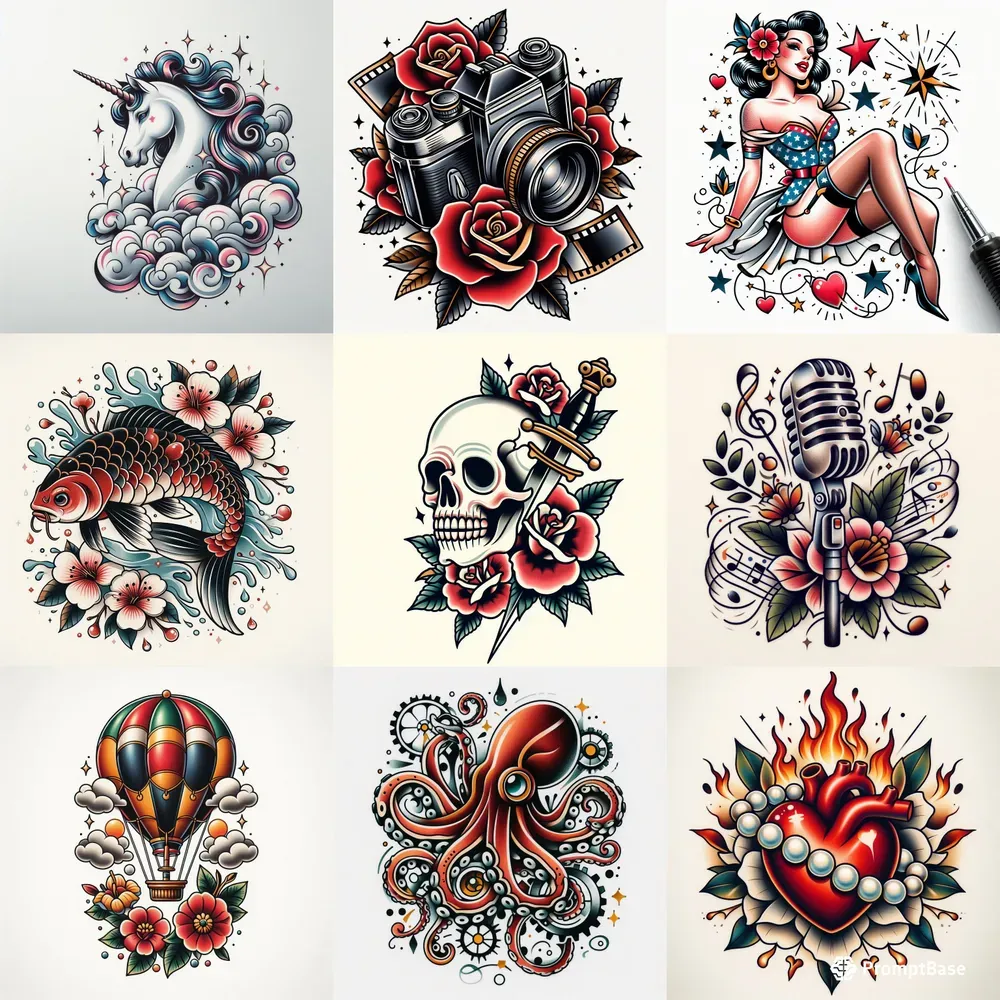 Neotraditional Tattoo Designs