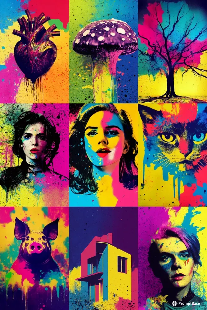Rainbow Glamour Shot Poster Designs