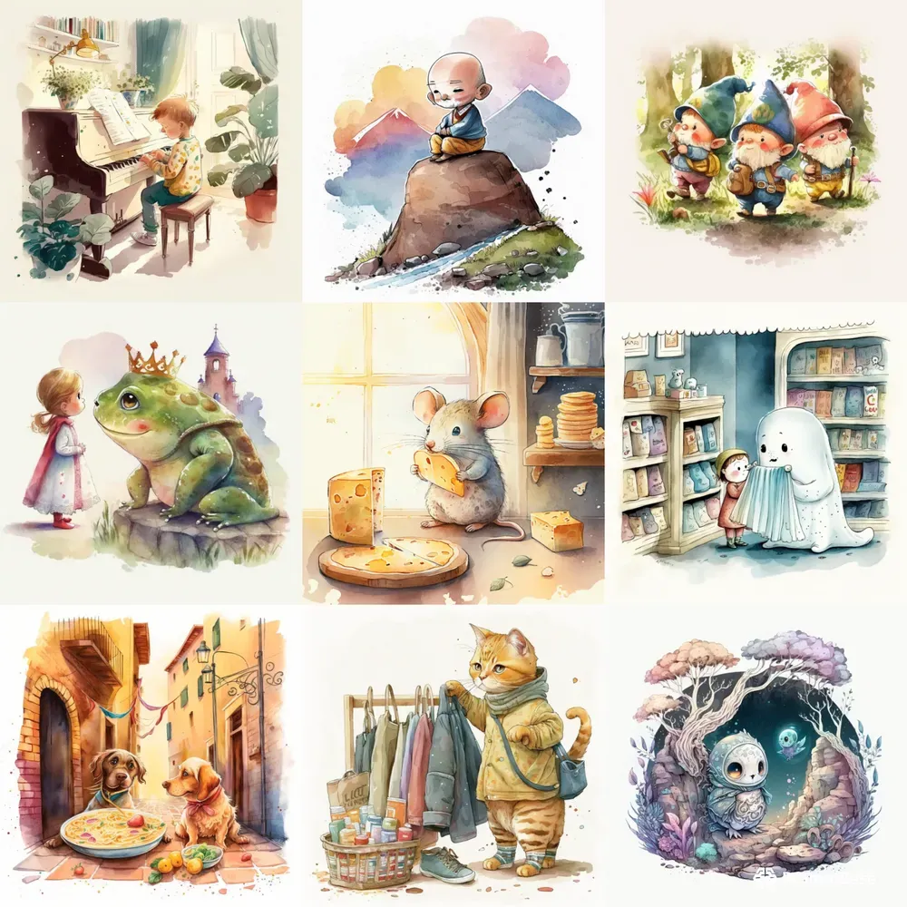 Fun Watercolor Illustrations