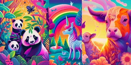 Vibrant Illustrations generated by midjourney
