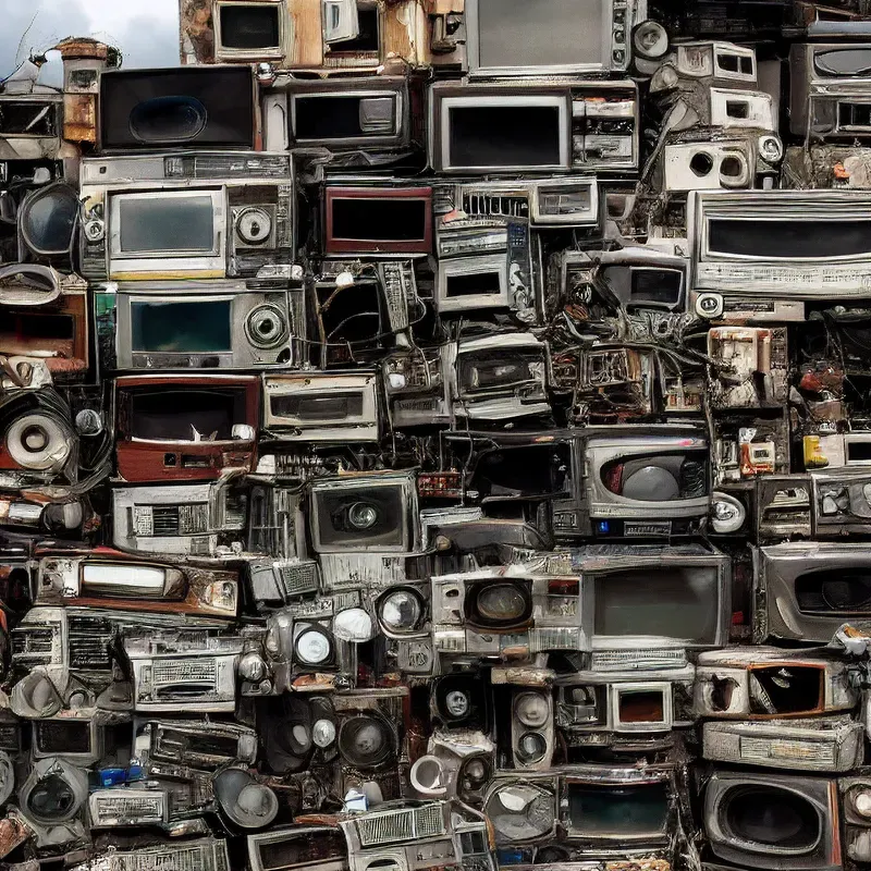 Stacks Of Electronic Gadgets