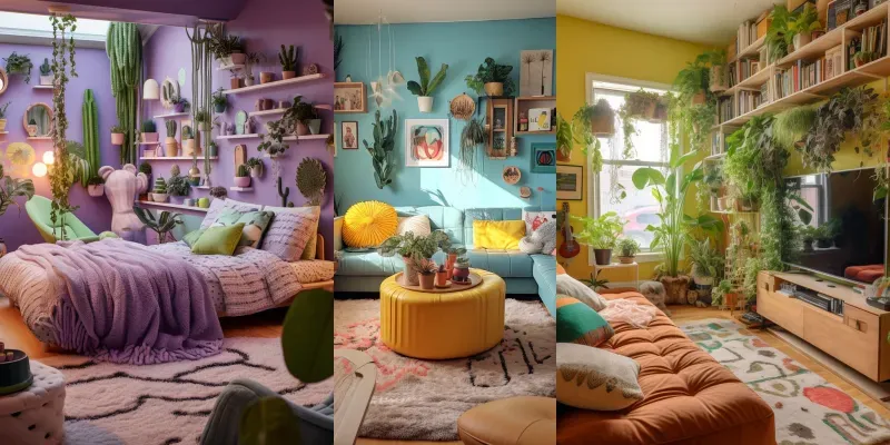 Y2k Dopamine Decor Interior Designs generated by undefined