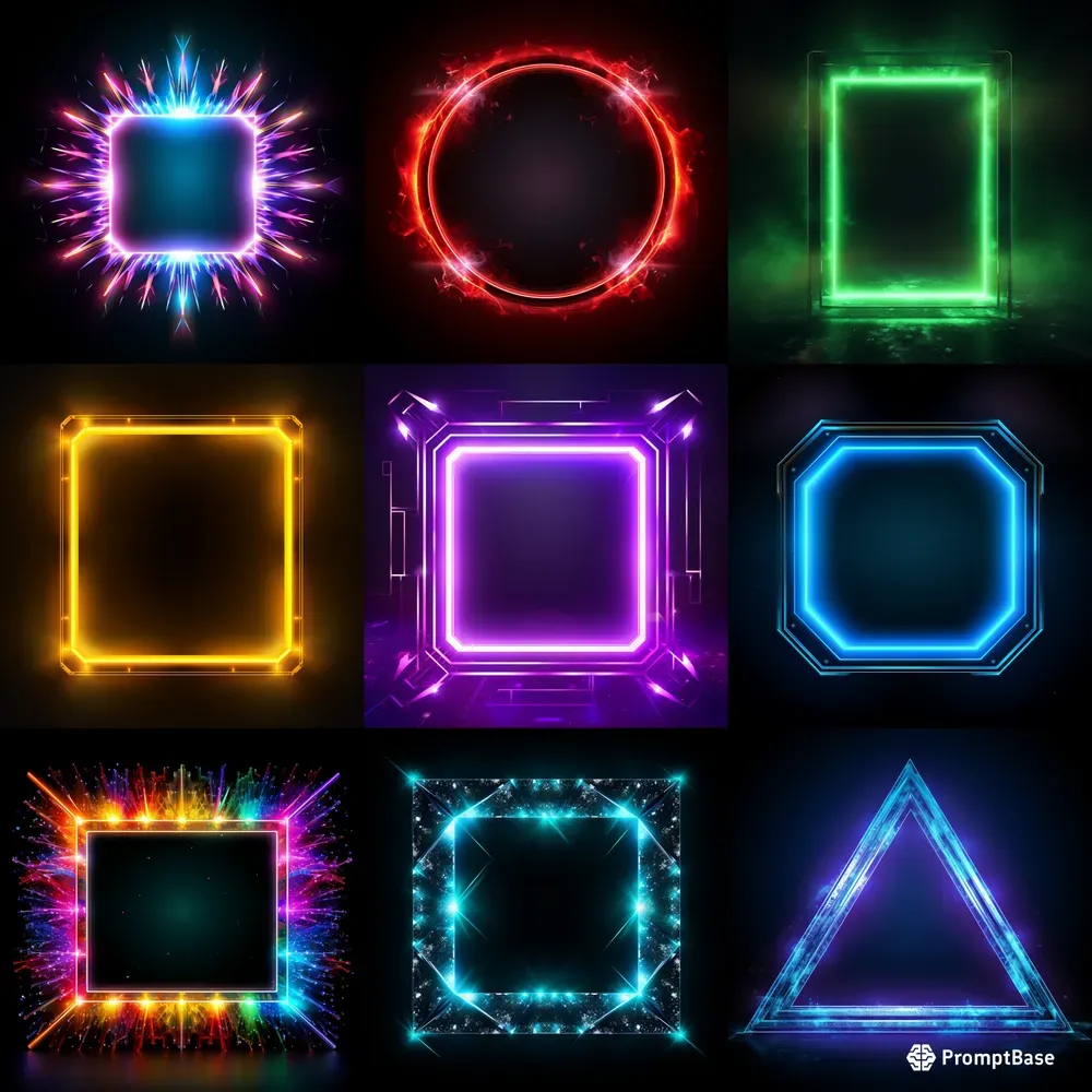 Neon Light Frames