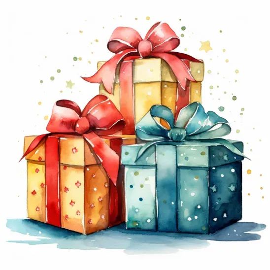 Charming Watercolor Christmas Wallpapers