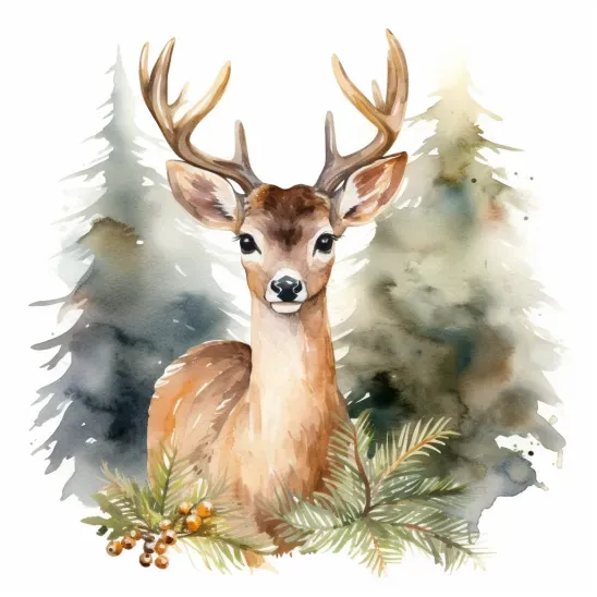 Charming Watercolor Christmas Wallpapers