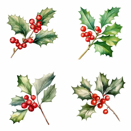 Charming Watercolor Christmas Wallpapers