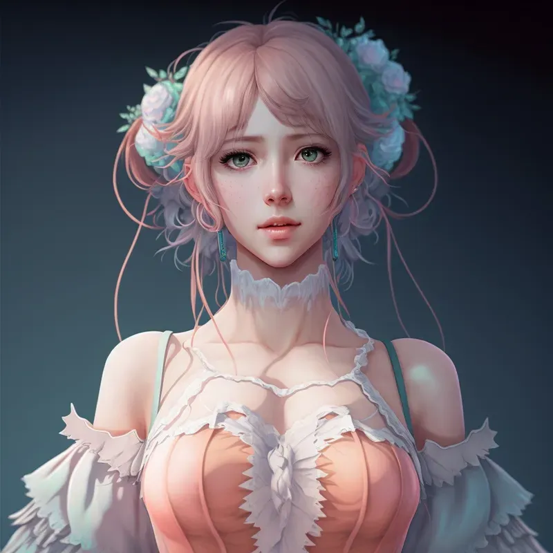 Neon Style Beautiful Cosplay Women