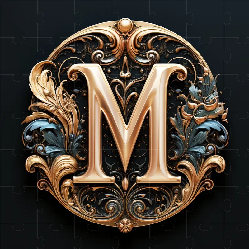 Letters Type Fonts Gold