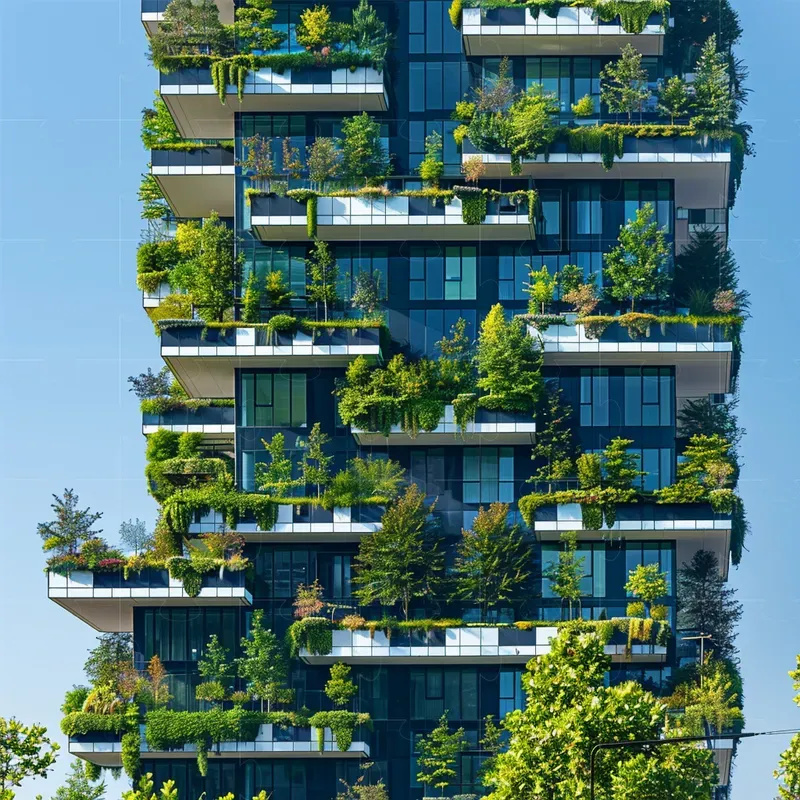 Solarpunk Futurist Cities Architecture