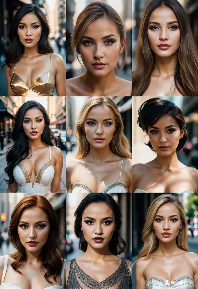 Realistic Beautiful Women Portraits